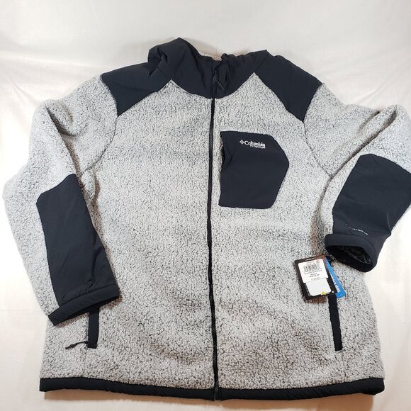 Columbia Other - Columbia Titanium Arctic Crest Sherpa Full Zip Fleece Jacket Gray Men's Sz 2X